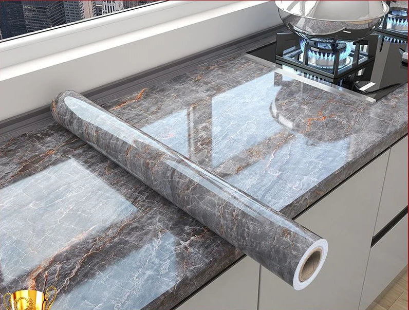 Thick Oil-Proof Waterproof Marble Wall Sticker