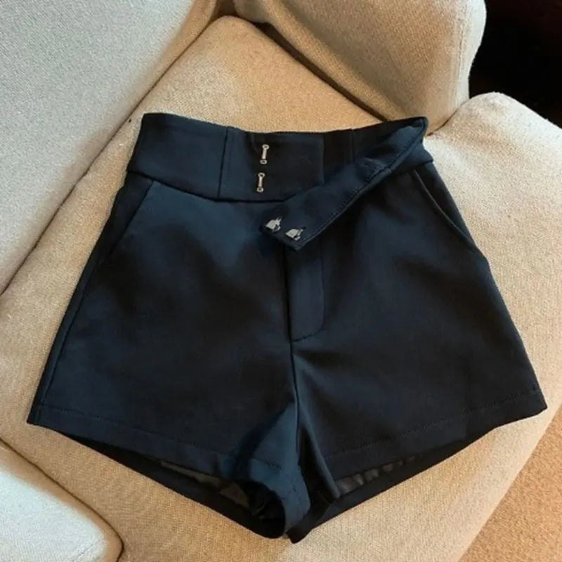 High-Waist Tailored Shorts