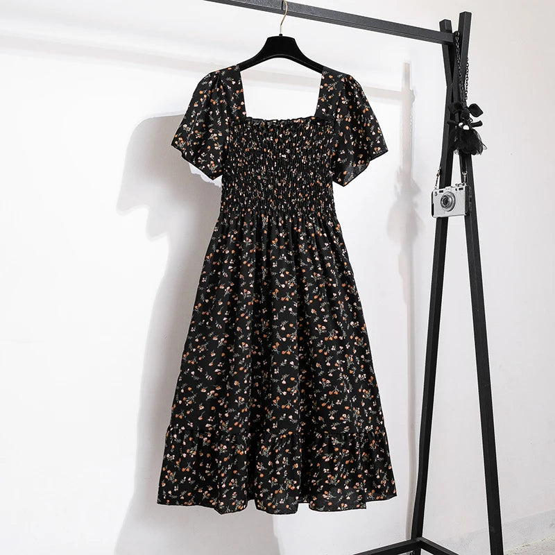 Floral Lace Midi Dress