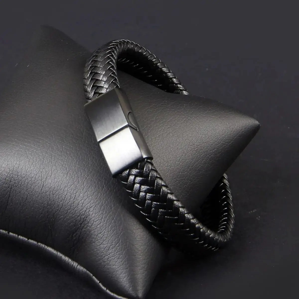 Vortex Leather Braid Bracelet