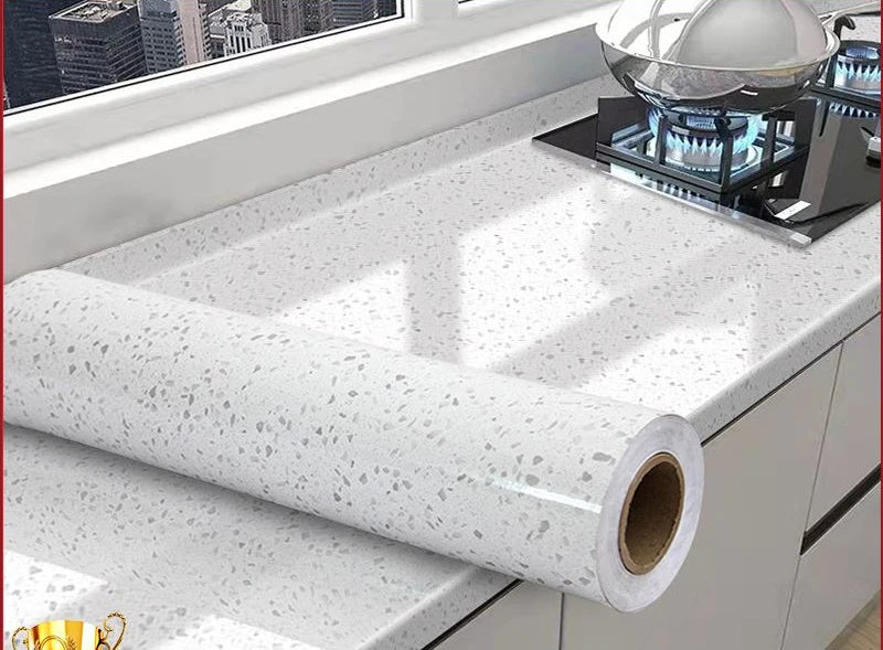 Thick Oil-Proof Waterproof Marble Wall Sticker