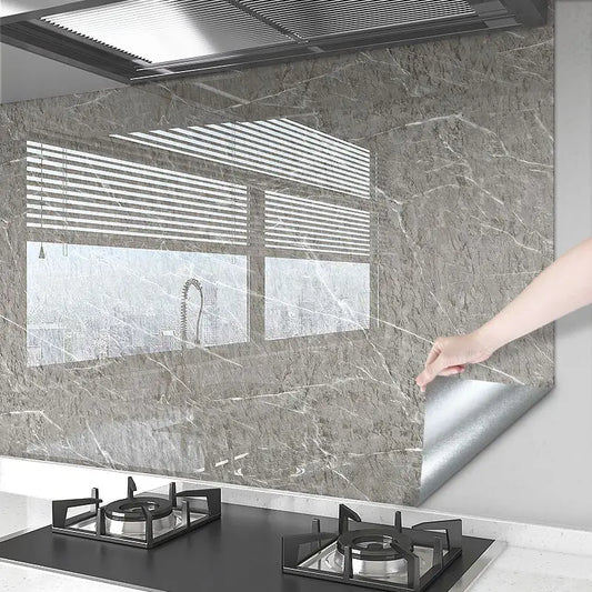 Thick Oil-Proof Waterproof Marble Wall Sticker