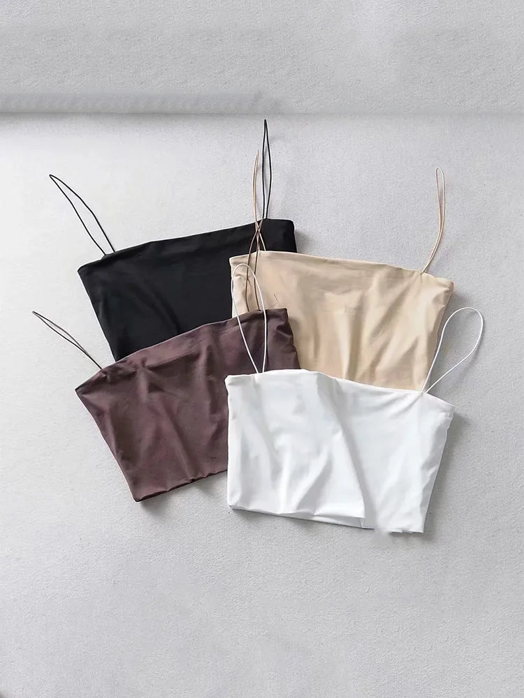 Women’s Basic Strap Crop Top