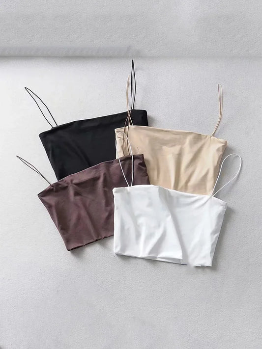 Women’s Basic Strap Crop Top