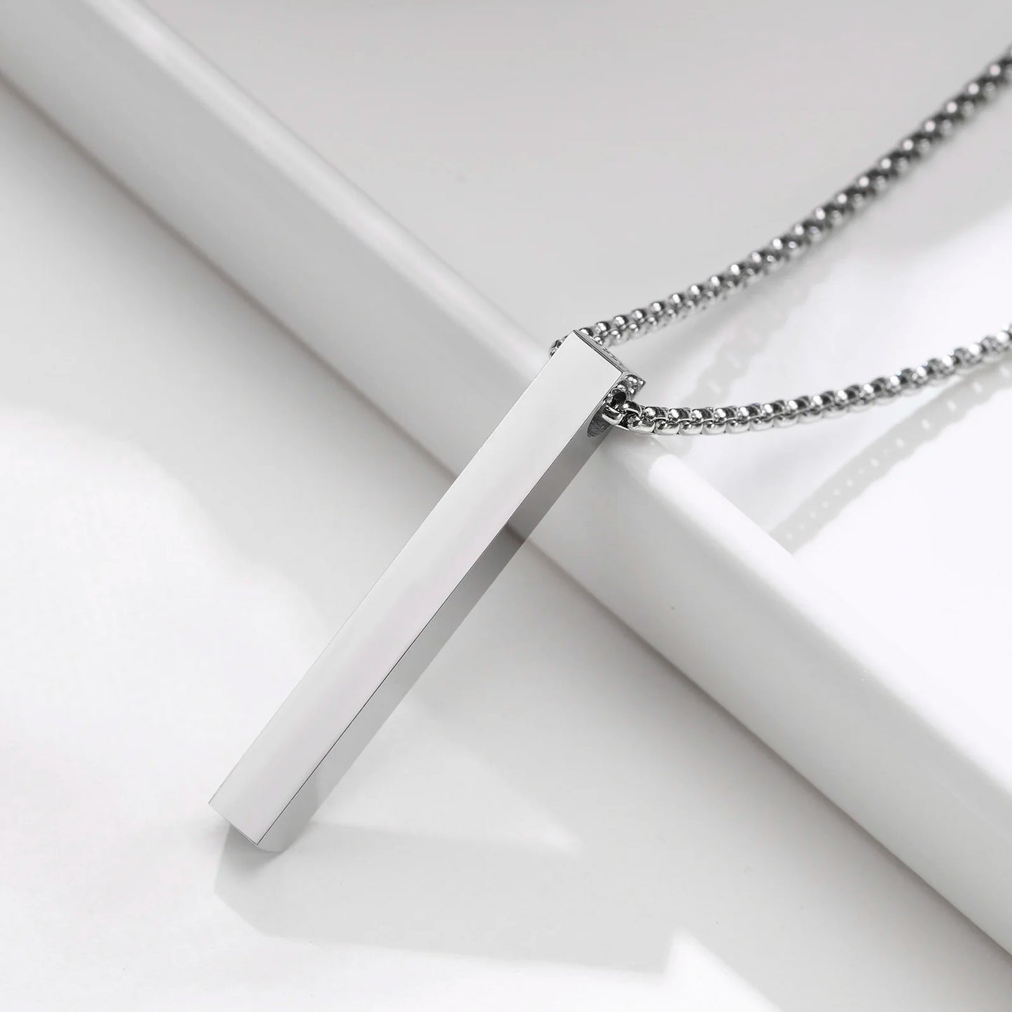 Minimalist Bar Pendant Necklace