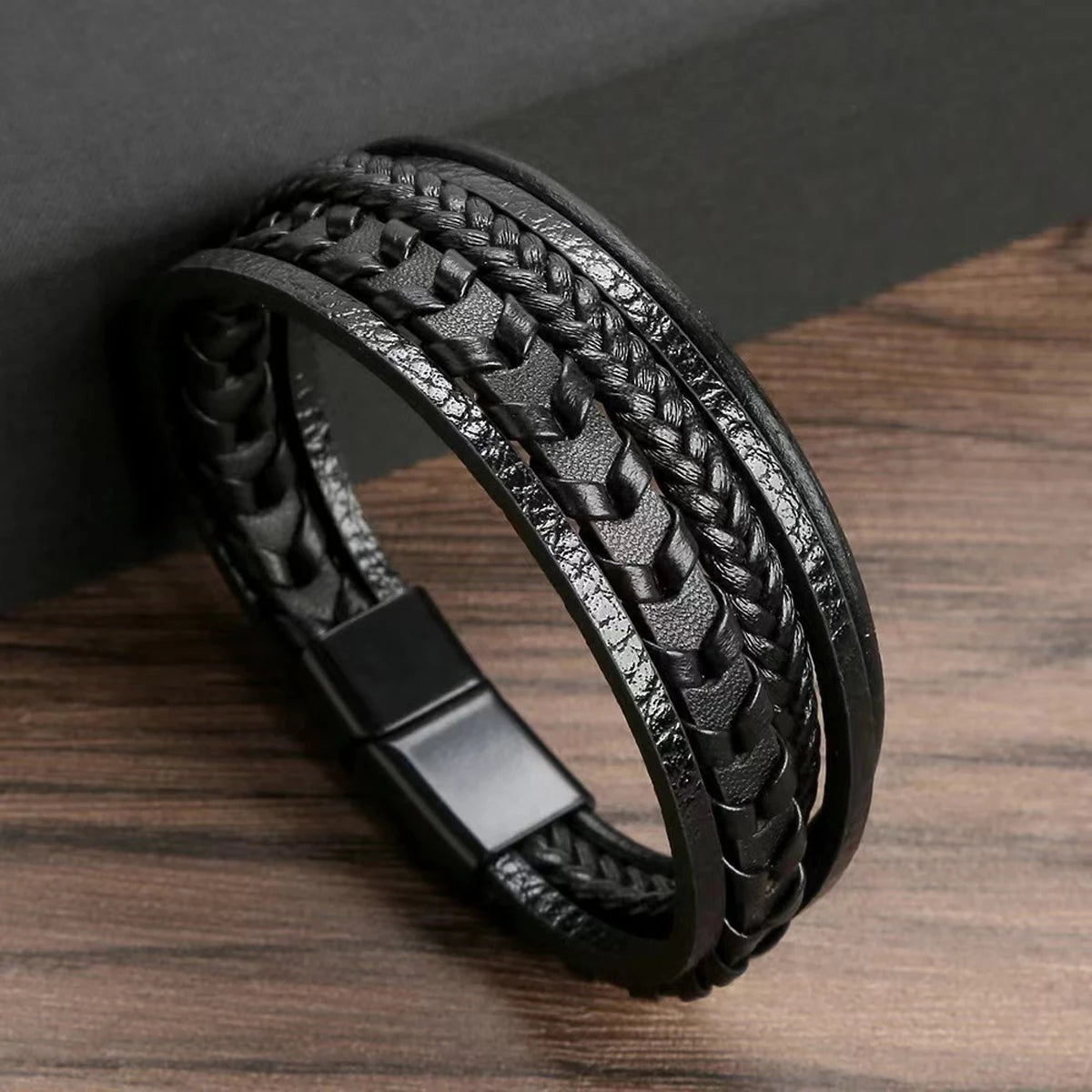 Fusion Leather Braid Bracelet