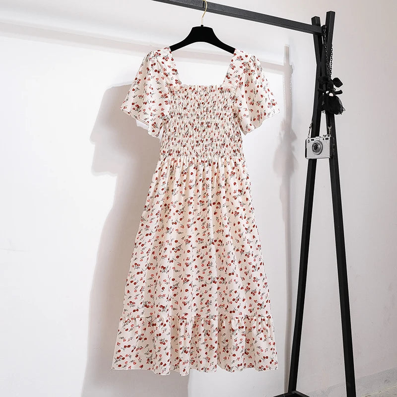 Floral Lace Midi Dress