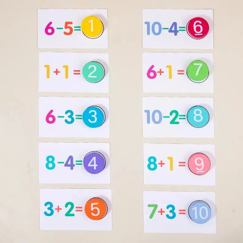 Magnetic Math Operation Card Set
