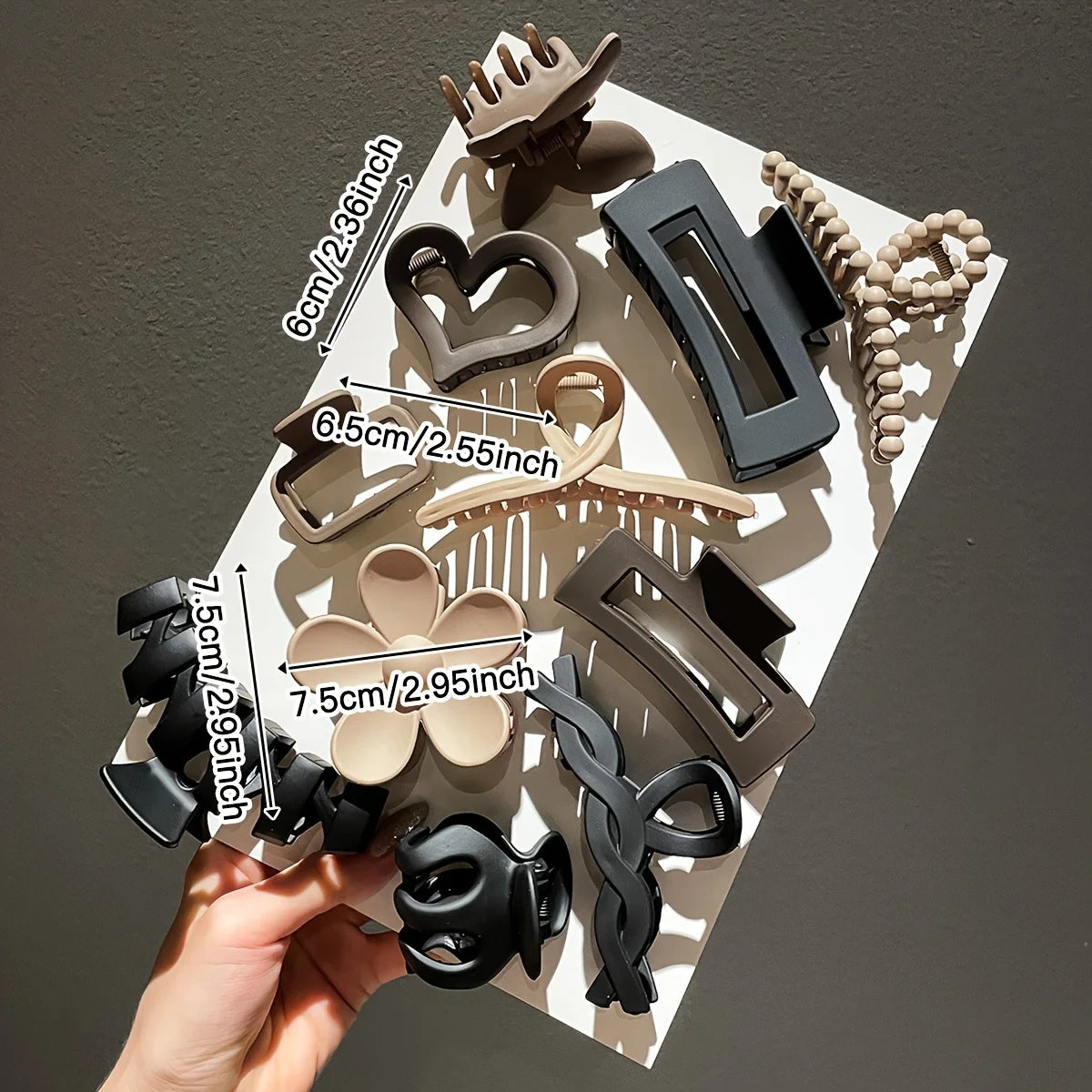 Set of Hair Claw Clips