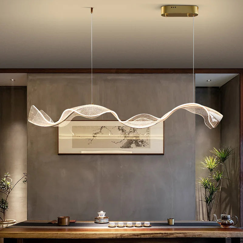 Modern Wave LED Pendant Light