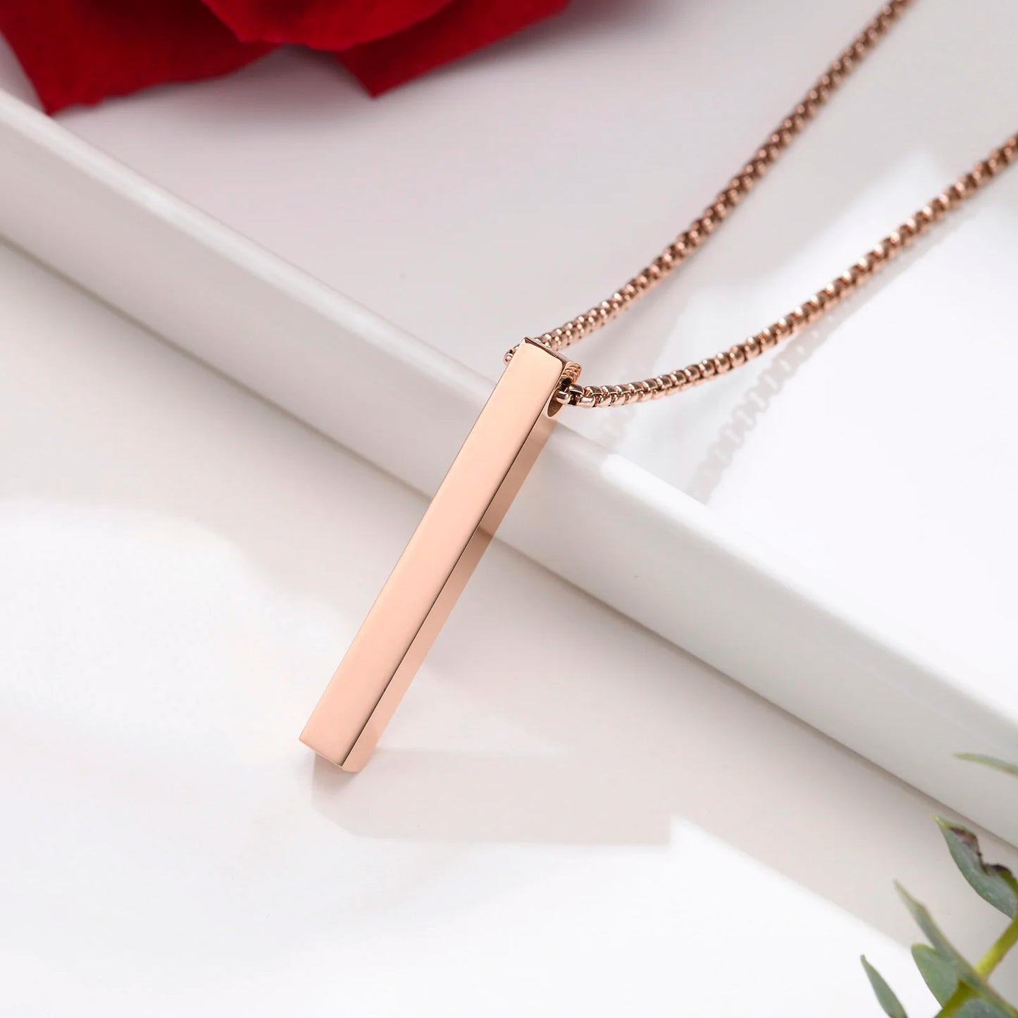 Minimalist Bar Pendant Necklace