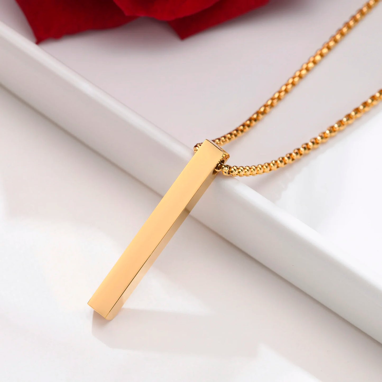 Minimalist Bar Pendant Necklace