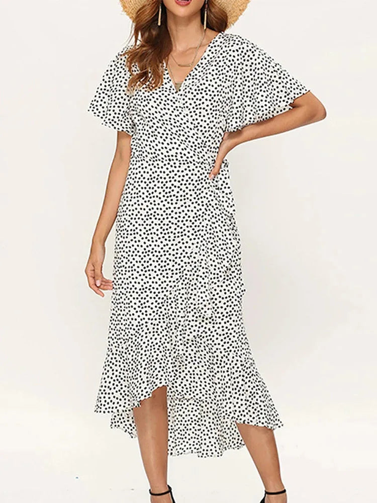 Floral Wrap Maxi Dress