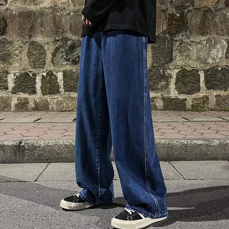 Men’s Streetwear Loose Denim Pants