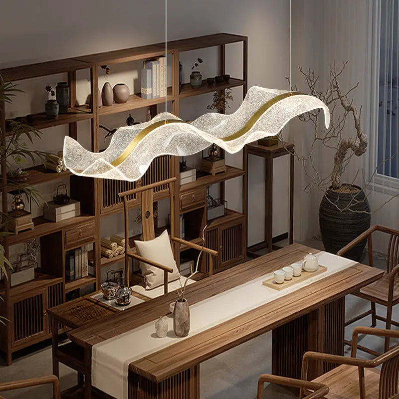 Modern Wave LED Pendant Light