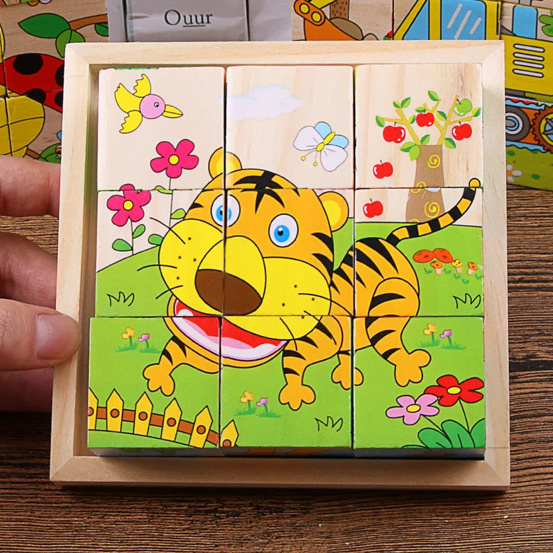 Wooden Puzzle Tray