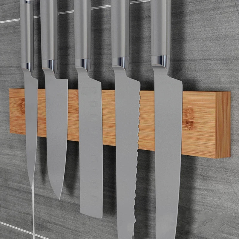 Wooden Magnetic Knife Holder