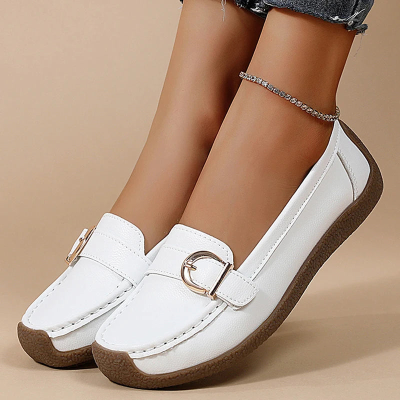 Elegant Buckle Loafers