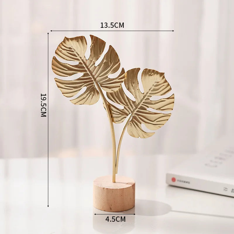 Golden Leaf Decorative Ornament