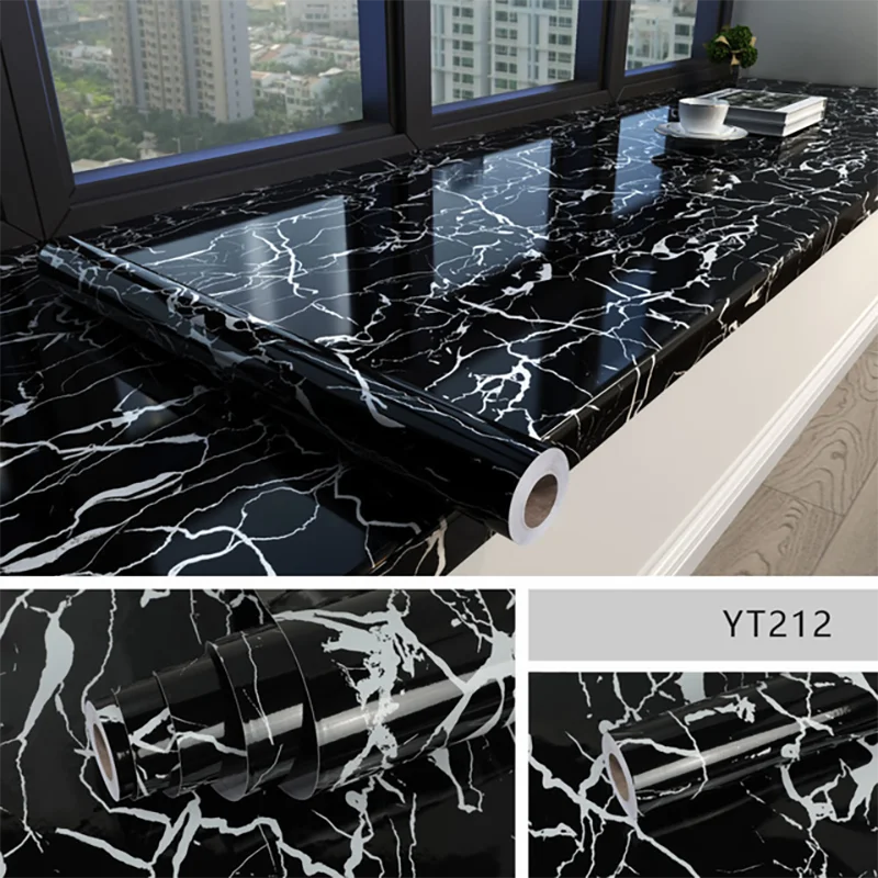 Thick Oil-Proof Waterproof Marble Wall Sticker