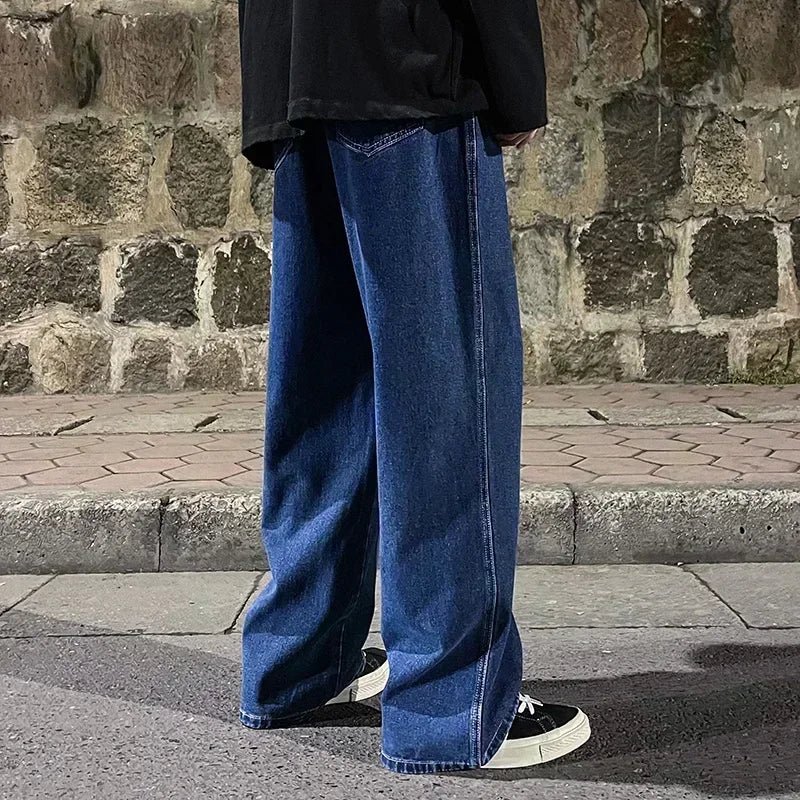 Men’s Streetwear Loose Denim Pants