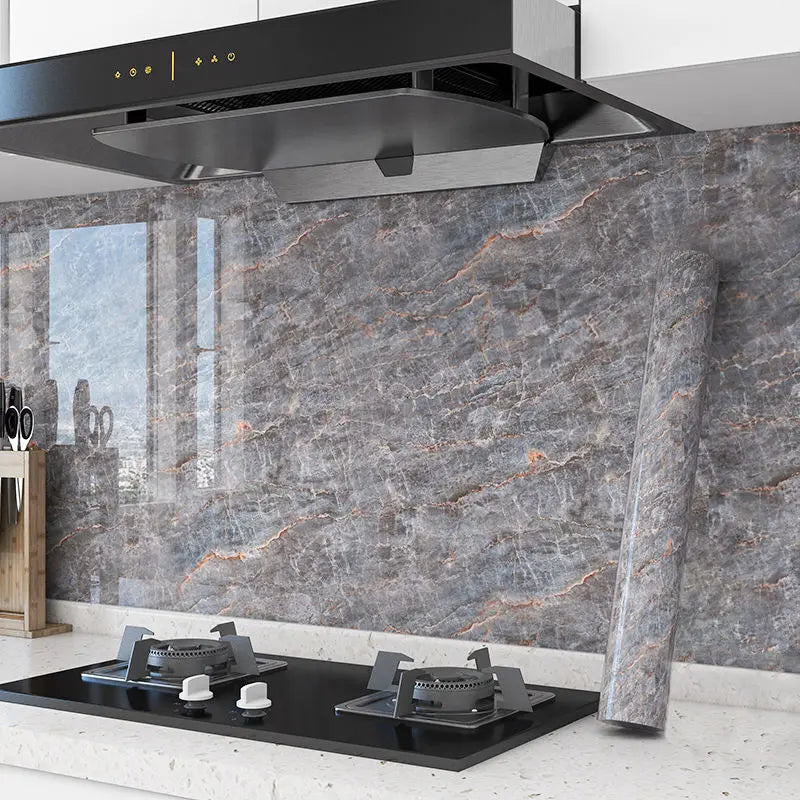 Thick Oil-Proof Waterproof Marble Wall Sticker