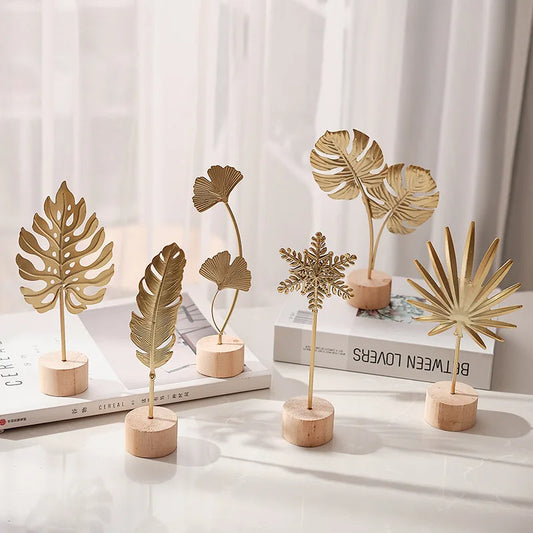 Golden Leaf Decorative Ornament