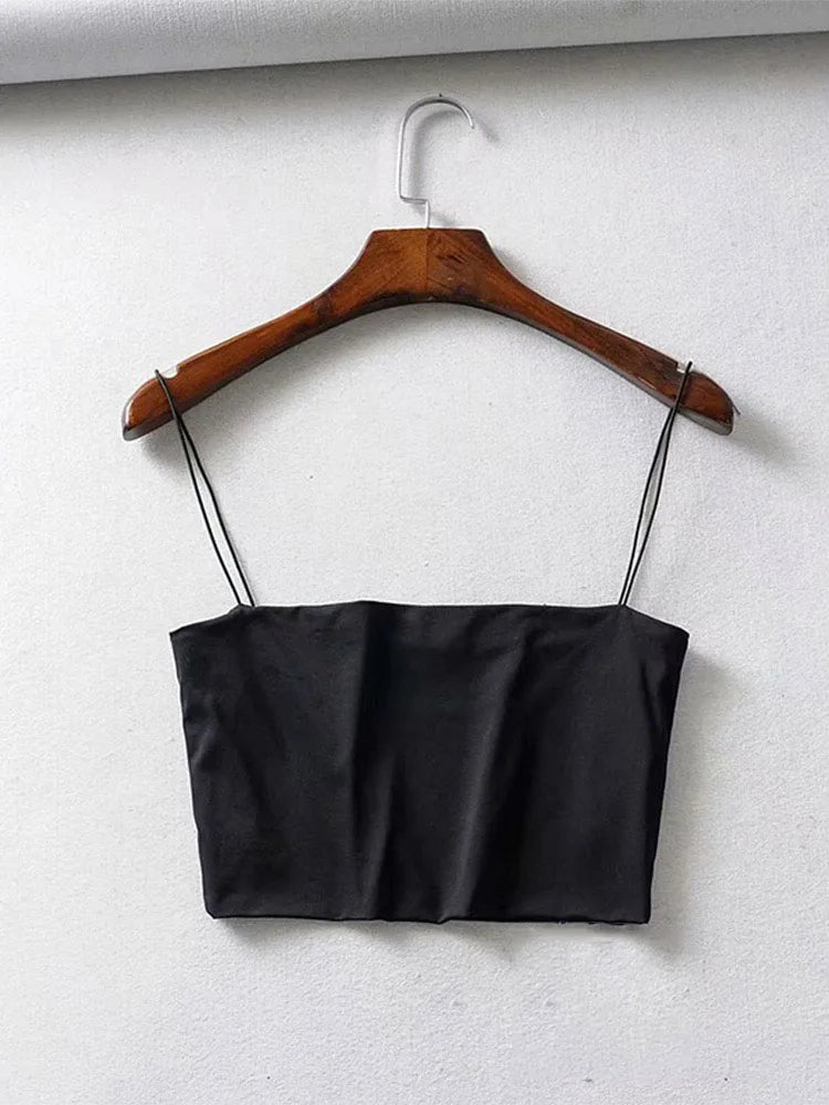 Women’s Basic Strap Crop Top