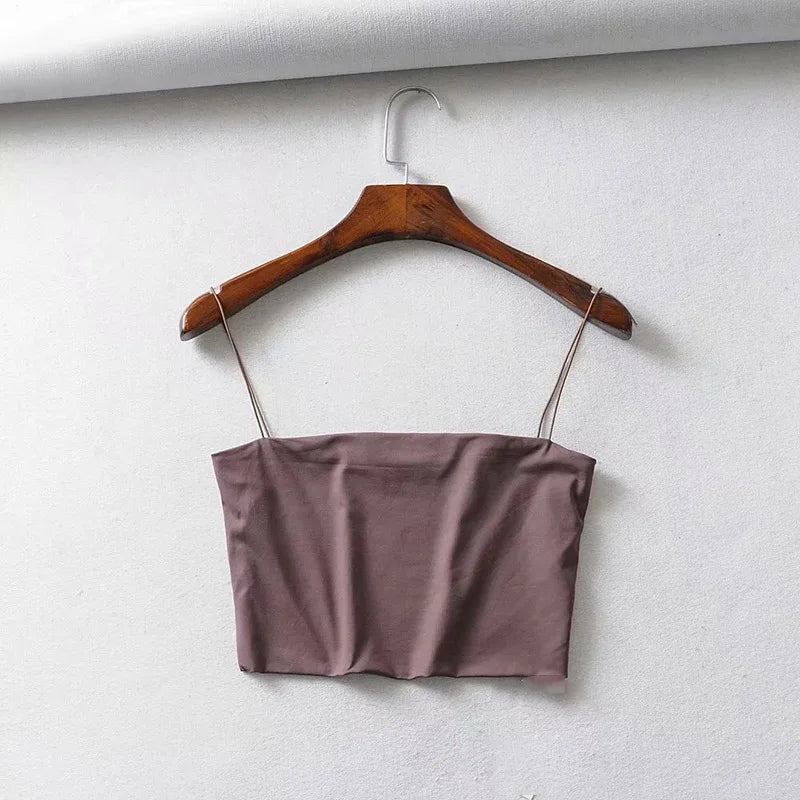 Women’s Basic Strap Crop Top