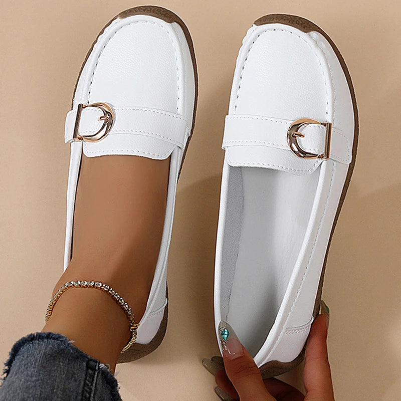 Elegant Buckle Loafers