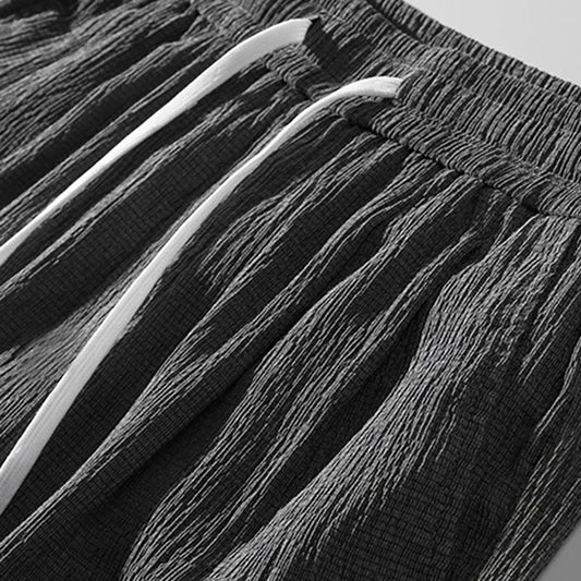Men’s Textured Cotton Shorts
