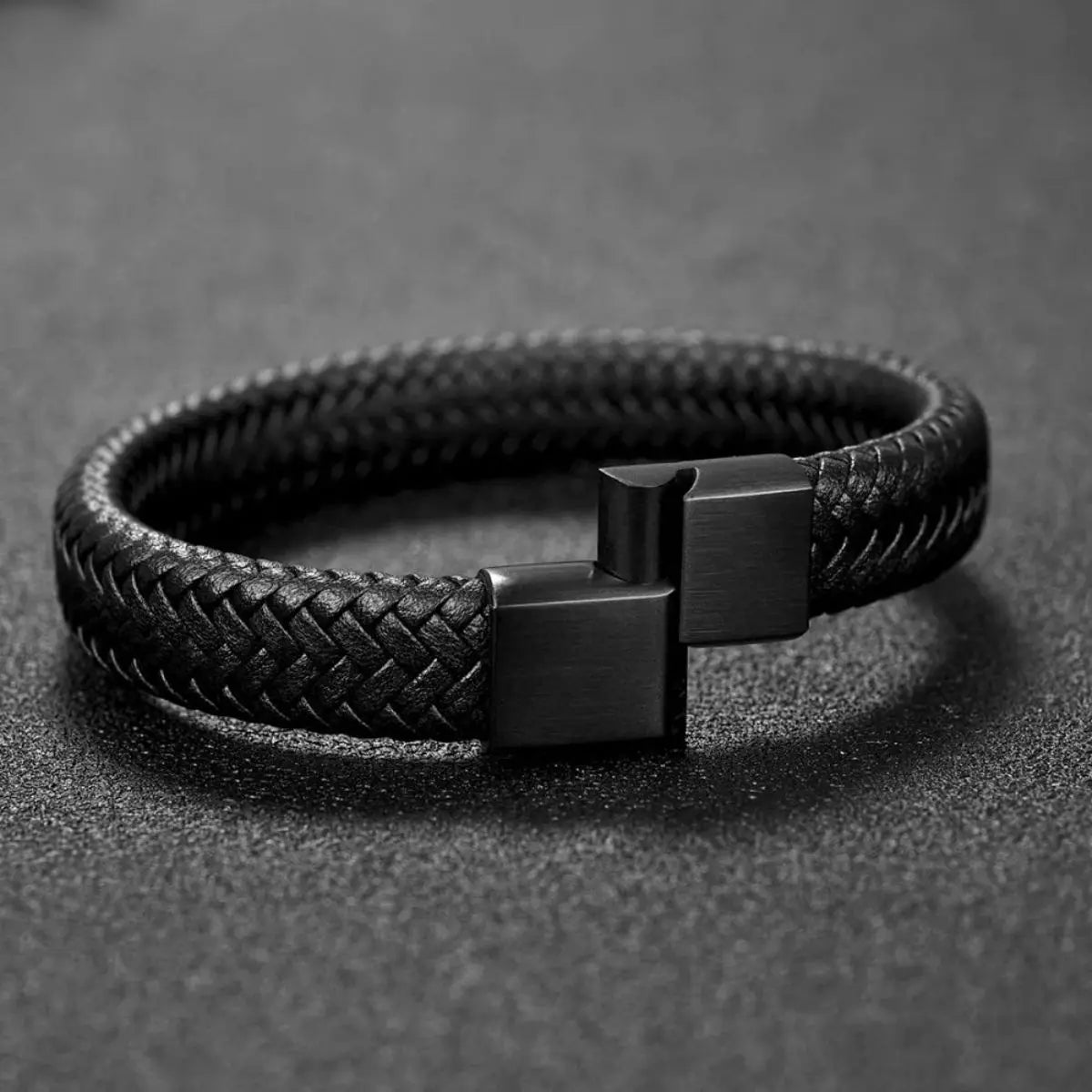 Vortex Leather Braid Bracelet