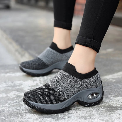 Air Cushion Slip-On Sneakers