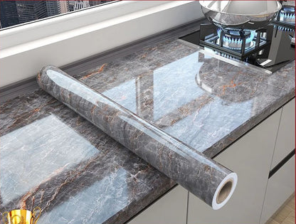 Thick Oil-Proof Waterproof Marble Wall Sticker