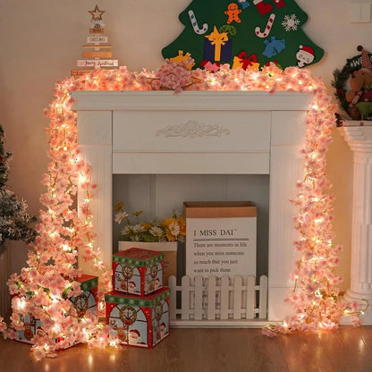 Artificial Sakura Flower Vine with LED lights