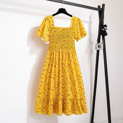 Floral Lace Midi Dress
