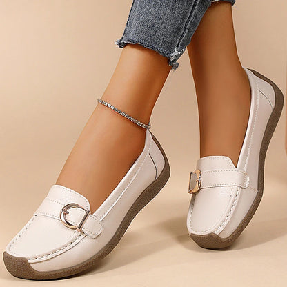 Elegant Buckle Loafers