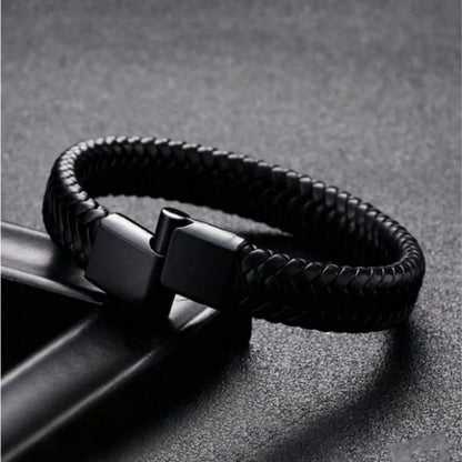Vortex Leather Braid Bracelet