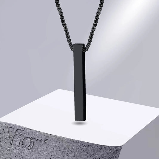Minimalist Bar Pendant Necklace