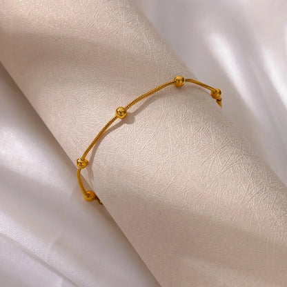 Golden Bead Chain Bracelet