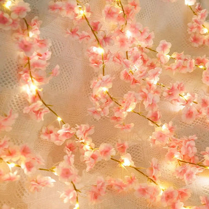 Artificial Sakura Flower Vine with LED lights
