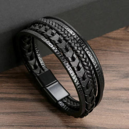 Fusion Leather Braid Bracelet
