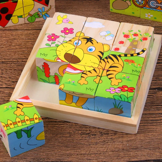 Wooden Puzzle Tray