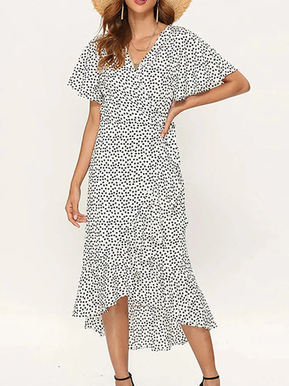 Floral Wrap Maxi Dress