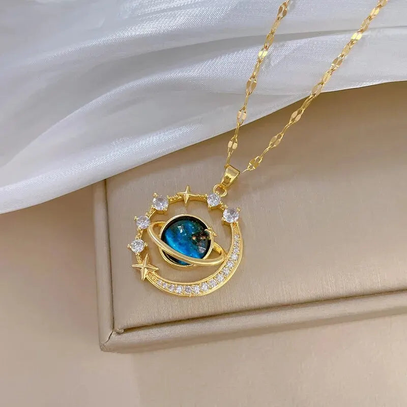 Celestial Glow Pendant Necklace