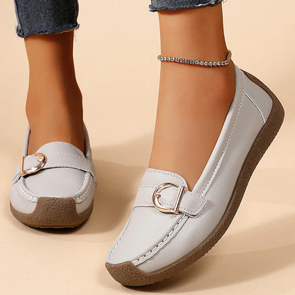 Elegant Buckle Loafers
