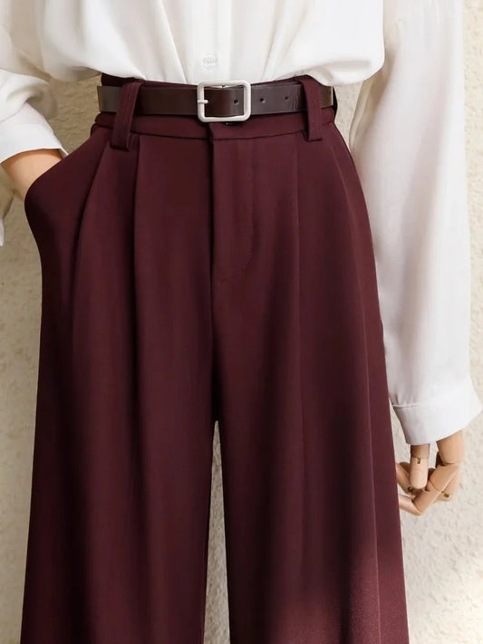 Elegant High-Waist Wide Leg Pants
