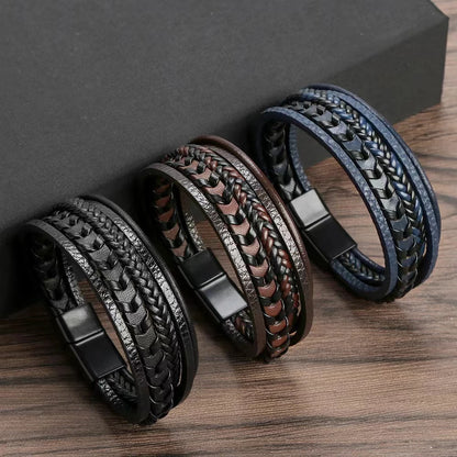 Fusion Leather Braid Bracelet