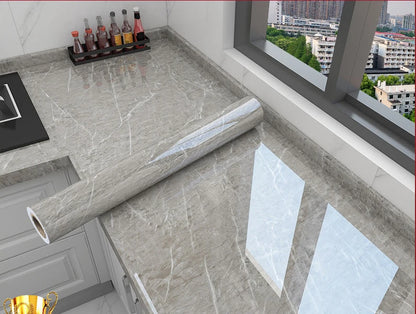 Thick Oil-Proof Waterproof Marble Wall Sticker