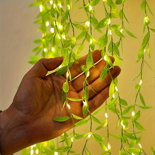 Light Imitation Leaf Curtain String Light